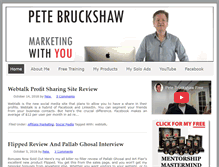 Tablet Screenshot of petebruckshaw.com